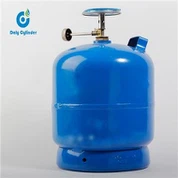 Logo Lliw Oren Argraffu Silindr Nwy Bach Butane Coginio Nwy Silindrau LPG Silindrau 5kg ar gyfer Nigeria Affrica Arall